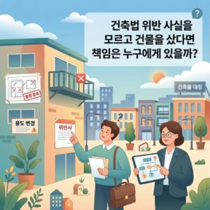 ai thumbnail illustration 건축법 위반 사실을 모르고 건물을 샀다면 책임은 누구에게 있을까 1791855352