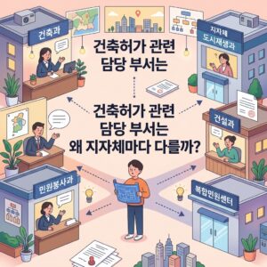 ai thumbnail illustration 건축허가 관련 담당 부서는 왜 지자체마다 다를까 1791957401