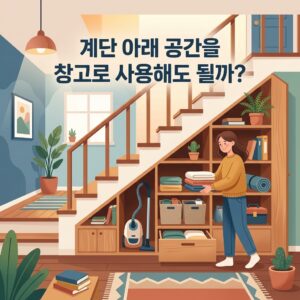 ai thumbnail illustration 계단 아래 공간을 창고로 사용해도 될까 1791854662