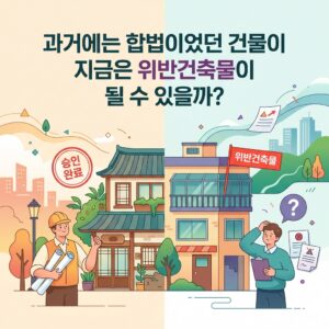 ai thumbnail illustration 과거에는 합법이었던 건물이 지금은 위반건축물이 될 수 있을까 1791855669