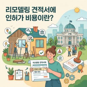 ai thumbnail illustration 리모델링 견적서에 인허가 비용이란 1791703869