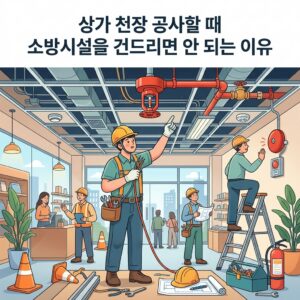 ai thumbnail illustration 상가 천장 공사할 때 소방시설을 건드리면 안 되는 이유 1791854909