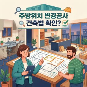 ai thumbnail illustration 주방위치 변경공사 건축법 확인 1791703170