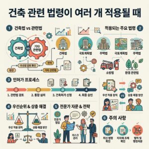 ai thumbnail infographic 건축 관련 법령이 여러 개 적용될 때 1792038761