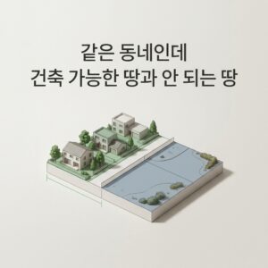 ai thumbnail minimal 같은 동네인데 건축 가능한 땅과 안 되는 땅 1791436542