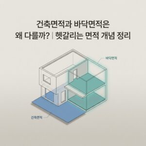 ai thumbnail minimal 건축면적과 바닥면적은 왜 다를까｜헷갈리는 면적 개념 정리 1791350148