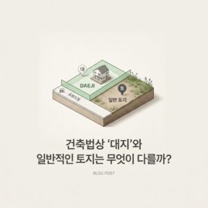 ai thumbnail minimal 건축법상 ‘대지와 일반적인 토지는 무엇이 다를까 1791350046