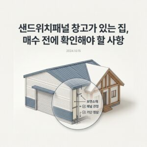 ai thumbnail minimal 샌드위치패널 창고가 있는 집 매수 전에 확인해야 할 사항 1791438379