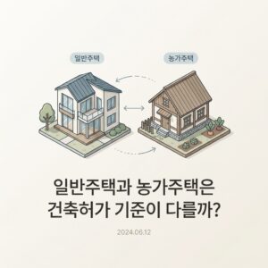 ai thumbnail minimal 일반주택과 농가주택은 건축허가 기준이 다를까 1791352127