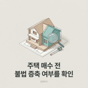ai thumbnail minimal 주택 매수 전 불법 증축 여부를 확인 1791437619