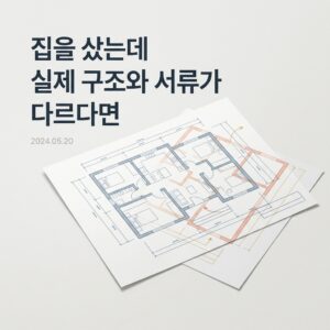 ai thumbnail minimal 집을 샀는데 실제 구조와 서류가 다르다면 1791437533