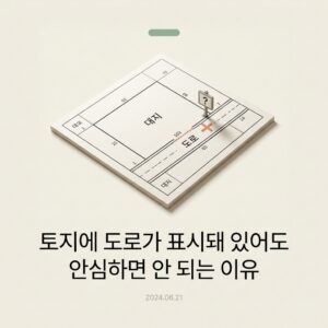 ai thumbnail minimal 토지에 도로가 표시돼 있어도 안심하면 안 되는 이유 1791436890