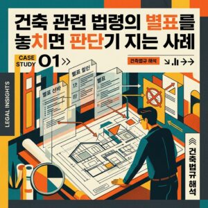 ai thumbnail poster 건축 관련 법령의 별표를 놓치면 판단이 달라지는 사례 1792041061