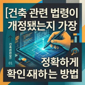 ai thumbnail poster 건축 관련 법령이 개정됐는지 가장 정확하게 확인하는 방법 1792039160
