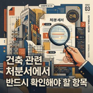 ai thumbnail poster 건축 관련 처분서에서 반드시 확인해야 할 항목 1792501266