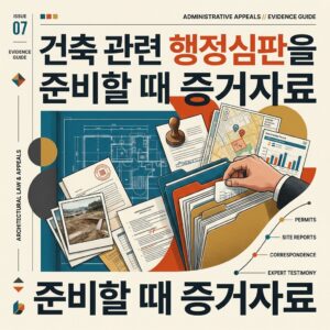 ai thumbnail poster 건축 관련 행정심판을 준비할 때 증거자료 1792651627