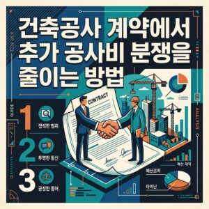 ai thumbnail poster 건축공사 계약에서 추가 공사비 분쟁을 줄이는 방법 1792040807