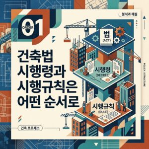 ai thumbnail poster 건축법 시행령과 시행규칙은 어떤 순서로 1792041078