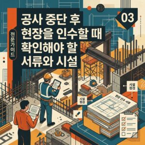 ai thumbnail poster 공사 중단 후 현장을 인수할 때 확인해야 할 서류와 시설 1792040361