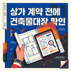 ai thumbnail poster 상가 계약 전에 건축물대장 확인 1791701611