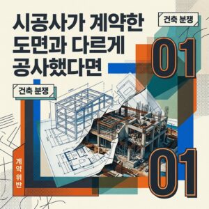 ai thumbnail poster 시공사가 계약한 도면과 다르게 공사했다면 1792039926